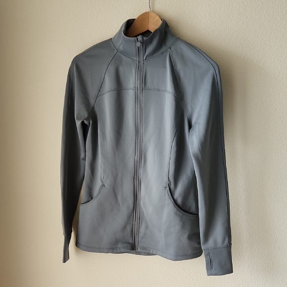 Apana Slate Gray Lightweight Jacket Sz S yoga Pilates outdoor tennis pickle ball - Picture 12 of 16